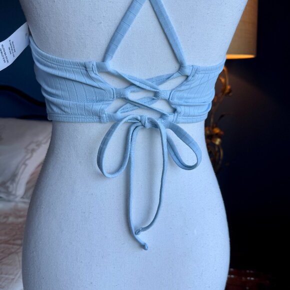 Baby Blue Hollister Bikini Top NWT - Picture 4 of 6